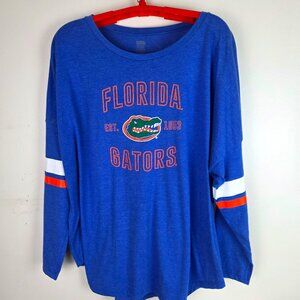 National Collegian Florida Gators Blue Long Sleeved Tee Shirt Size XXL